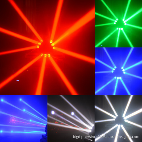 moving head light Big Dipper Betopper Seven Stars LM0910RG 9X10W RGBW 4in1 LED Moving Spider Light with RG Grating Laser Effects